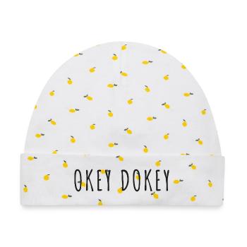 Okay Dokey - Baby Premium Organic Mütze - Weiß/Zitronengelb - Vorne
