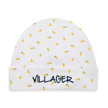 VILLAGER - Baby Premium Organic Mütze - Weiß/Zitronengelb - Vorne
