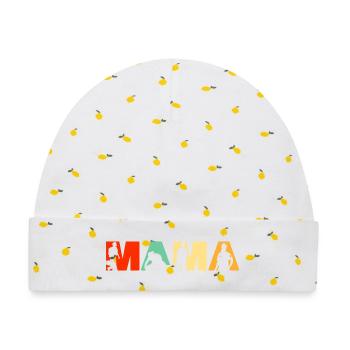 Sanitäterin Mama Retro EMT EMS Ersthelfer - Baby Premium Organic Mütze - Weiß/Zitronengelb - Vorne