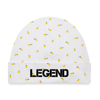 Legend - Baby Premium Organic Mütze - Weiß/Zitronengelb - Vorne