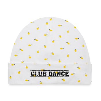 Club Dance - Baby Premium Organic Mütze - Weiß/Zitronengelb - Vorne