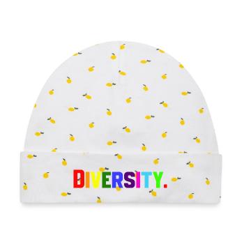 Diversity - Baby Premium Organic Mütze - Weiß/Zitronengelb - Vorne