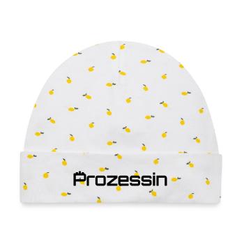 Prozessin = Prinzessin + Prozess - Baby Premium Organic Mütze - Weiß/Zitronengelb - Vorne