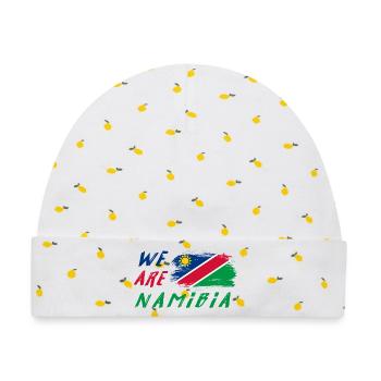 Wir sind Namibia - Baby Premium Organic Mütze - Weiß/Zitronengelb - Vorne