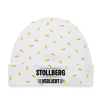 Stollberg Verliebt - Baby Premium Organic Mütze - Weiß/Zitronengelb - Vorne
