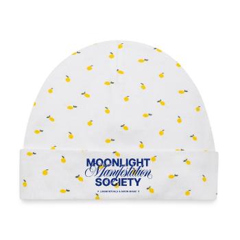 Moonlight Manifestation Society - Baby Premium Organic Mütze - Weiß/Zitronengelb - Vorne