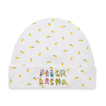 Frechdachs - Baby Premium Organic Mütze - Weiß/Zitronengelb - Vorne