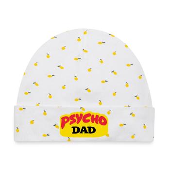 Psycho Dad - Al Bundy's lieblings 90's TV show  - Baby Premium Organic Mütze - Weiß/Zitronengelb - Vorne