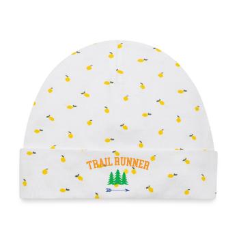 Trailrunner - Baby Premium Organic Mütze - Weiß/Zitronengelb - Vorne