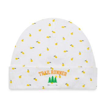 Trailrunner - Baby Premium Organic Mütze - Weiß/Zitronengelb - Vorne