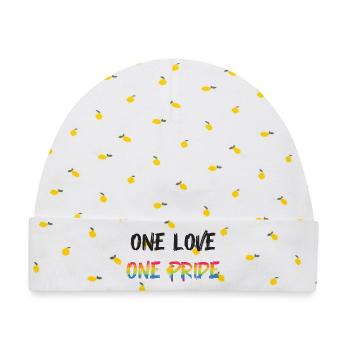 LGBT Pride Month - Eine Liebe, eine Pride - Baby Premium Organic Mütze - Weiß/Zitronengelb - Vorne