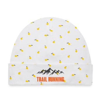 Trailrunning - Baby Premium Organic Mütze - Weiß/Zitronengelb - Vorne