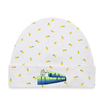 Team Hausbau - Baby Premium Organic Mütze - Weiß/Zitronengelb - Vorne