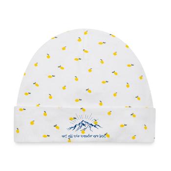 Not all who wander are lost - Baby Premium Organic Mütze - Weiß/Zitronengelb - Vorne