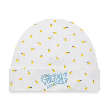 Giesing Graffiti - Baby Premium Organic Mütze - Weiß/Zitronengelb - Vorne