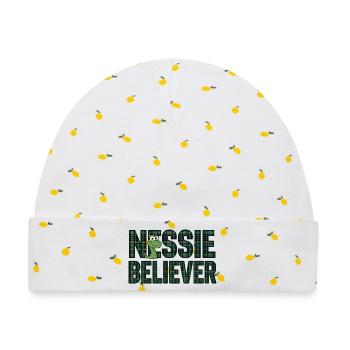Nessie Believer - Baby Premium Organic Mütze - Weiß/Zitronengelb - Vorne
