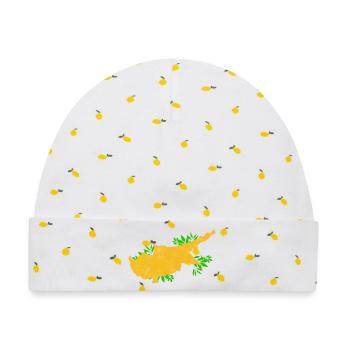 Zypern Flagge - Cyprus Travel- Flaggen Karte  - Baby Premium Organic Mütze - Weiß/Zitronengelb - Vorne