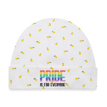 LGBT Pride Month - Pride ist für alle da - Baby Premium Organic Mütze - Weiß/Zitronengelb - Vorne