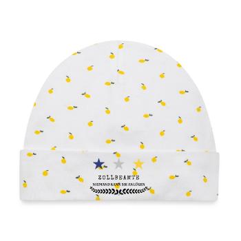 Zollbeamter - Baby Premium Organic Mütze - Weiß/Zitronengelb - Vorne