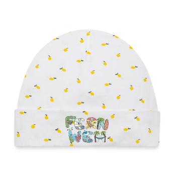 Fernweh Urlaub - Baby Premium Organic Mütze - Weiß/Zitronengelb - Vorne