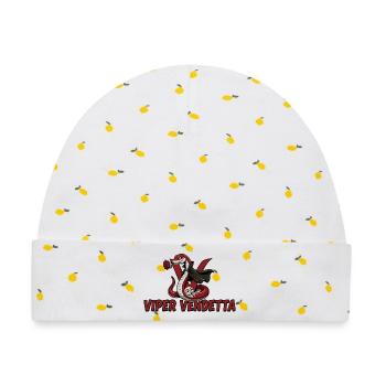 Viper Vendetta Cobra Red - Baby Premium Organic Mütze - Weiß/Zitronengelb - Vorne
