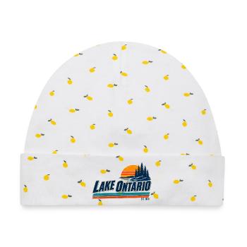 Lake Ontario EST 1656 Retro - Baby Premium Organic Mütze - Weiß/Zitronengelb - Vorne