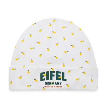 Eifel Wild By Nature - Baby Premium Organic Mütze - Weiß/Zitronengelb - Vorne