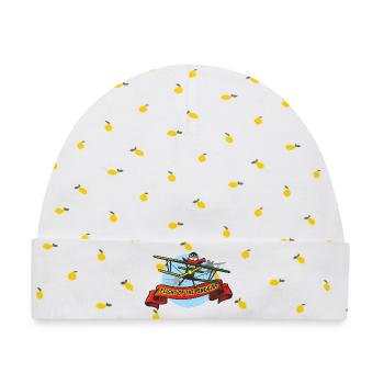 Flight Of The Penguins - Baby Premium Organic Mütze - Weiß/Zitronengelb - Vorne