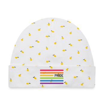 LGBT Pride Monat - Pride! - Baby Premium Organic Mütze - Weiß/Zitronengelb - Vorne