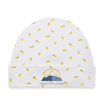 Mountains - Gemacht für Ultras - Baby Premium Organic Mütze - Weiß/Zitronengelb - Vorne