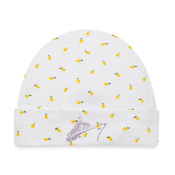 Kreuzfahrtschiff Kreuzfahrt Schiff Luxus - Baby Premium Organic Mütze - Weiß/Zitronengelb - Vorne