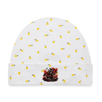 Ship - Baby Premium Organic Mütze - Weiß/Zitronengelb - Vorne