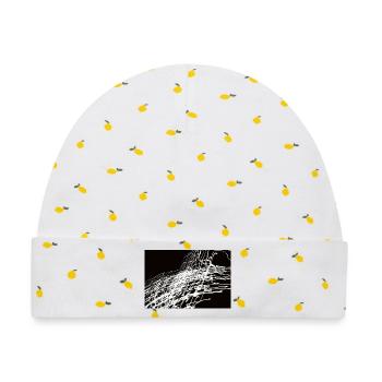 Lichtspiele 2 - Baby Premium Organic Mütze - Weiß/Zitronengelb - Vorne