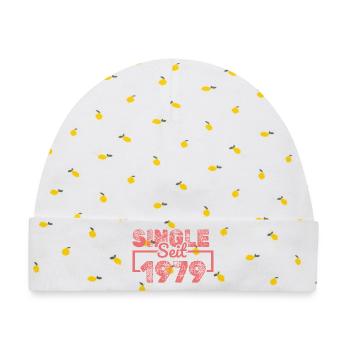 seit 1979 - Baby Premium Organic Mütze - Weiß/Zitronengelb - Vorne