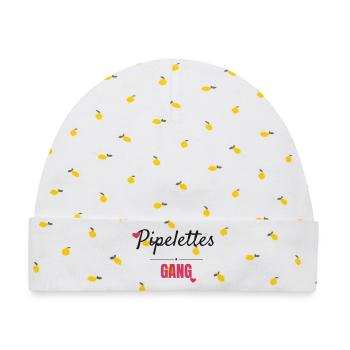 Gang Script Fette Gruppe von Freundinnen - Baby Premium Organic Mütze - Weiß/Zitronengelb - Vorne