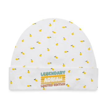 Legendary Adrian - Baby Premium Organic Mütze - Weiß/Zitronengelb - Vorne