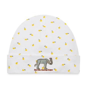 Abdul Abbas, Karl des Großen, Elefant - Baby Premium Organic Mütze - Weiß/Zitronengelb - Vorne