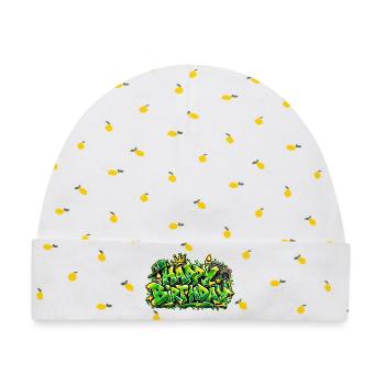 Herzlichen Glückwunsch zum Geburtstag Graffiti Hip Hop: Old School! - Baby Premium Organic Mütze - Weiß/Zitronengelb - Vorne