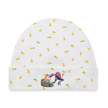 Flamejet Snail Robo Drive - Baby Premium Organic Mütze - Weiß/Zitronengelb - Vorne