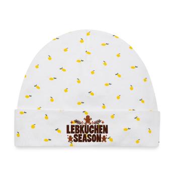 Lebkuchen Season - Baby Premium Organic Mütze - Weiß/Zitronengelb - Vorne