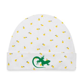 salamander - Baby Premium Organic Mütze - Weiß/Zitronengelb - Vorne