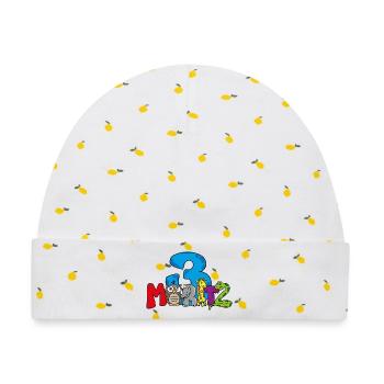 Moritz 3. Geburtstag - Baby Premium Organic Mütze - Weiß/Zitronengelb - Vorne
