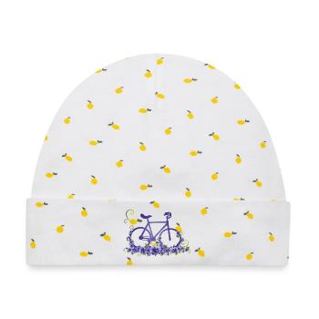 Kunstrad, Kunstradfahren, Hallenradsport - Baby Premium Organic Mütze - Weiß/Zitronengelb - Vorne