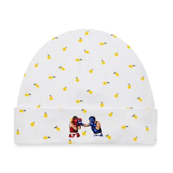 Boxing - Baby Premium Organic Mütze - Weiß/Zitronengelb - Vorne