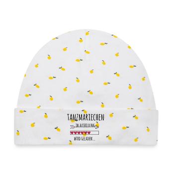 Tanzmariechen Garde Fasching Karneval Geschenk - Baby Premium Organic Mütze - Weiß/Zitronengelb - Vorne