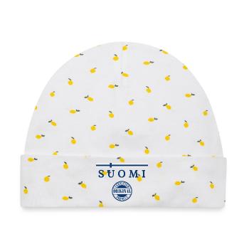 Flagge von Finnland, finnischer Stolz - Baby Premium Organic Mütze - Weiß/Zitronengelb - Vorne