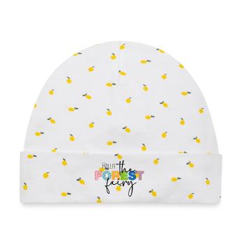 Holla the forest fairy - Baby Premium Organic Mütze - Weiß/Zitronengelb - Vorne