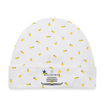 Zollbeamter  - Baby Premium Organic Mütze - Weiß/Zitronengelb - Vorne