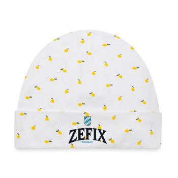 ZEFIX Bavarian Crest - Baby Premium Organic Mütze - Weiß/Zitronengelb - Vorne