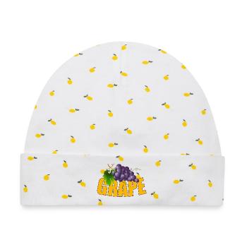 GRAPE - Baby Premium Organic Mütze - Weiß/Zitronengelb - Vorne